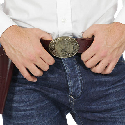 Wilbers & Wilbers Western Holster Enkel Met Riem Bruin