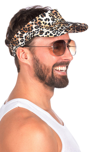 Wilbers & Wilbers Zonneklep Panterprint bruin