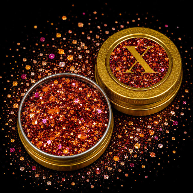 X-sins Bronze Bliss Gezicht en Body Glitters 25 ml