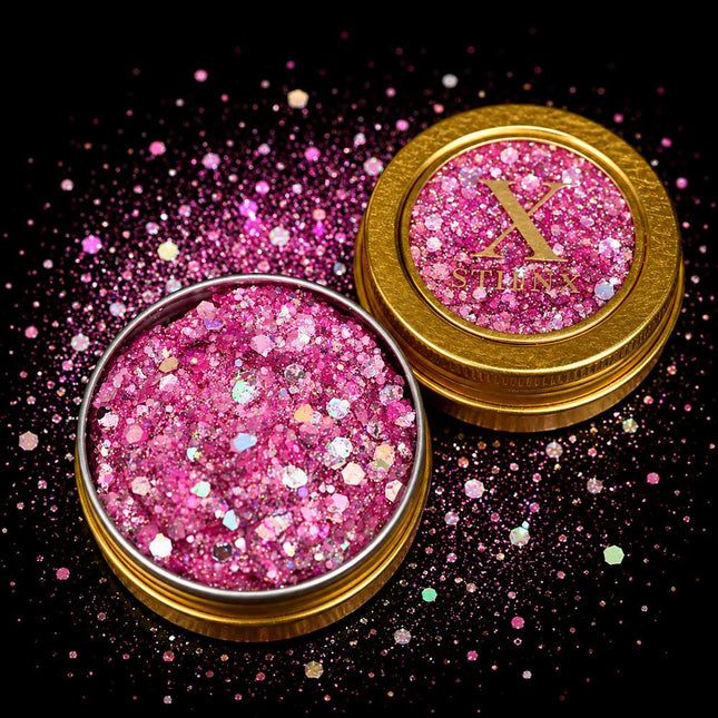 X-sins Bubby Pink Gezicht en Body Glitters
