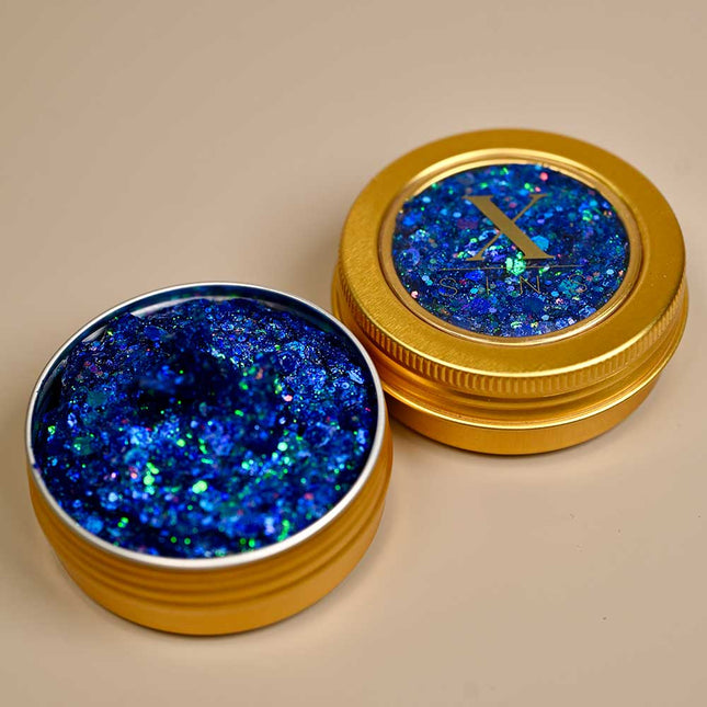 X-sins Cobalt Bliss Gezicht en Body Glitters