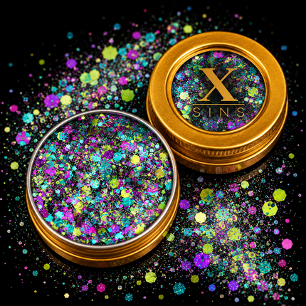 X-sins Disco Gezicht en Body Glitters 25 ml