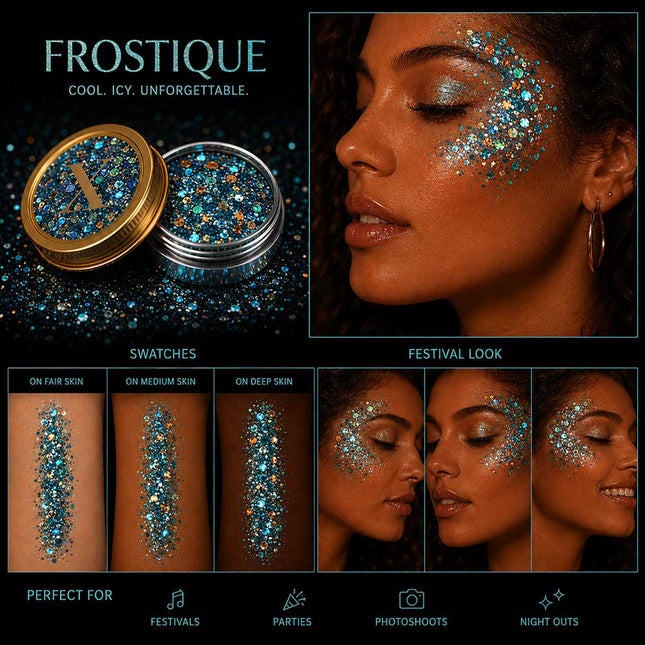 X-sins Frostique Gezicht en Body Glitters