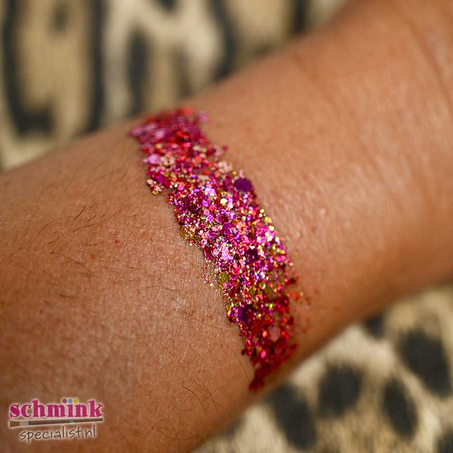 X-sins Fuchsiatastic Gezicht en Body Glitters