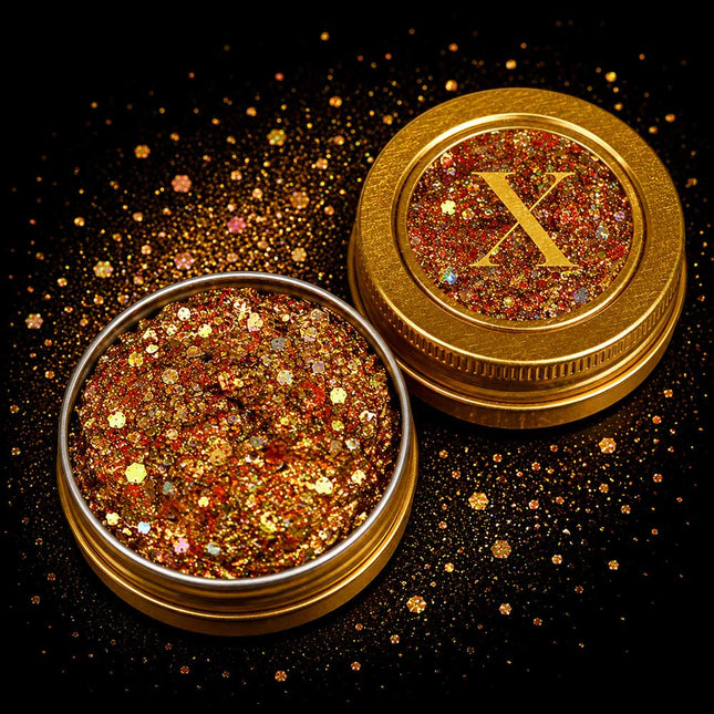 X-sins Goldrush Gezicht en Body Glitters