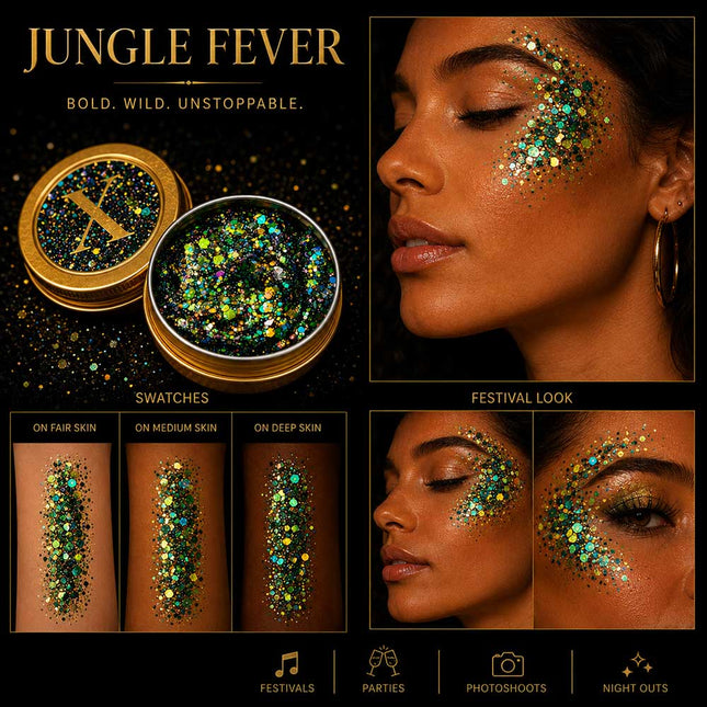 X-sins Jungle Fever Gezicht en Body Glitters