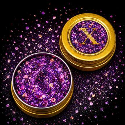 X-sins Lavender Mist Gezicht en Body Glitters 25 ml