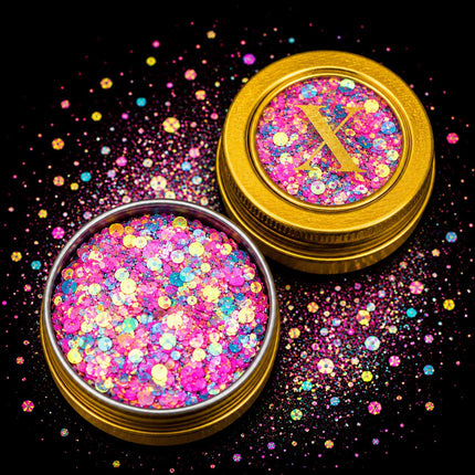 X-sins Pastel Fantasy Gezicht en Body Glitters 25 ml