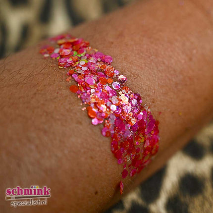 X-sins Pink Blush Gezicht en Body Glitters