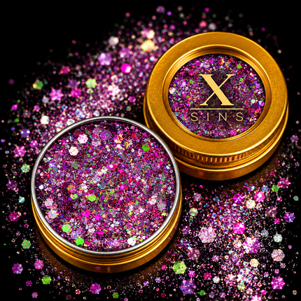 X-sins Pink Diamond Gezicht en Body Glitters 25 ml