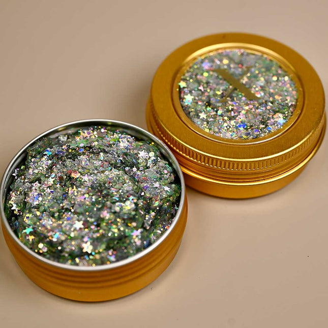 X-sins Silver Glam Gezicht en Body Glitters