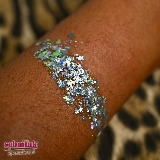 X-sins Silver Glam Gezicht en Body Glitters