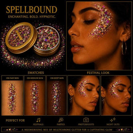 X-sins Spellbound Gezicht en Body Glitters 25 ml