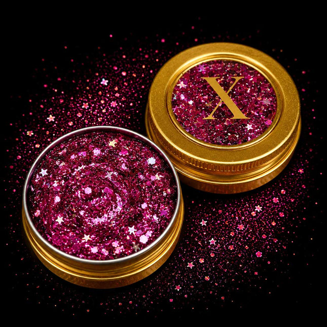X-sins Starry Magenta Gezicht en Body Glitters