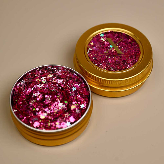 X-sins Starry Magenta Gezicht en Body Glitters
