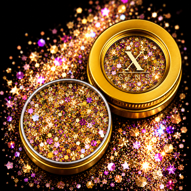 X-sins Starry Mix Gezicht en Body Glitters 25 ml