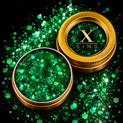 X-sins XS 30 Groen Gezicht en Body Glitters 25 ml