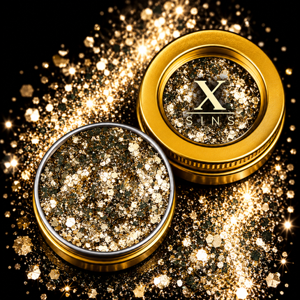 X-sins XS05B Classic Gold Gezicht en Body Glitters 25 ml
