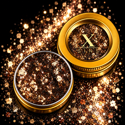 X-sins XS10A Koper Gezicht en Body Glitters 25 ml