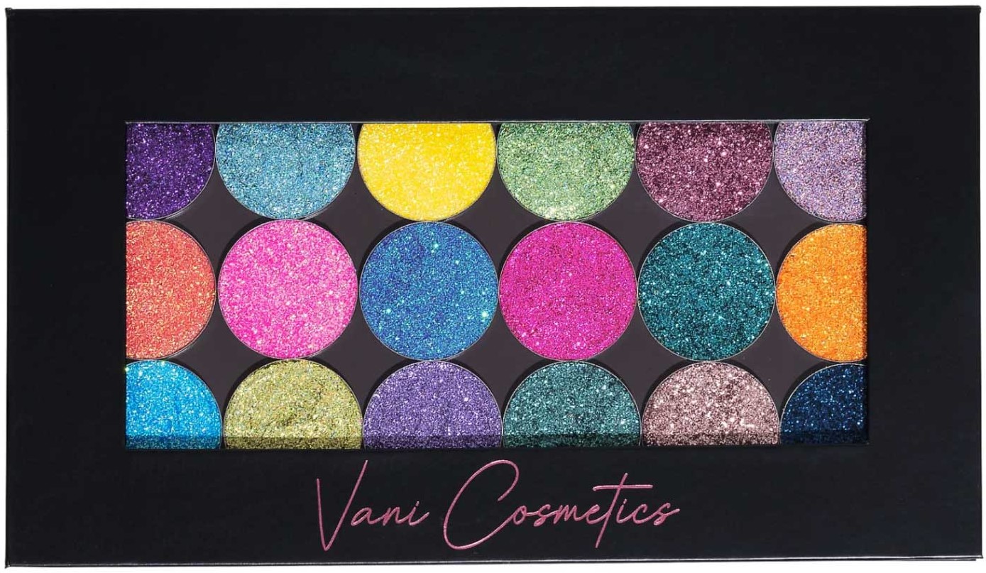 Purple Pink Pressed Glitter Eyeshadow, Vani Cosmetics