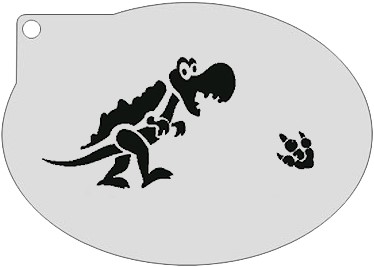 Schminksjabloon Dino