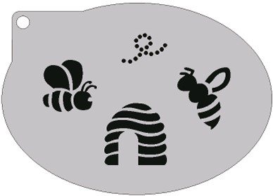 Schminksjabloon Bijen