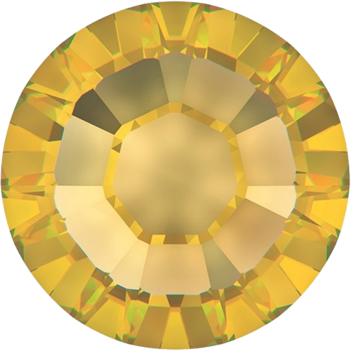 Swarovski mini steentjes geel goud